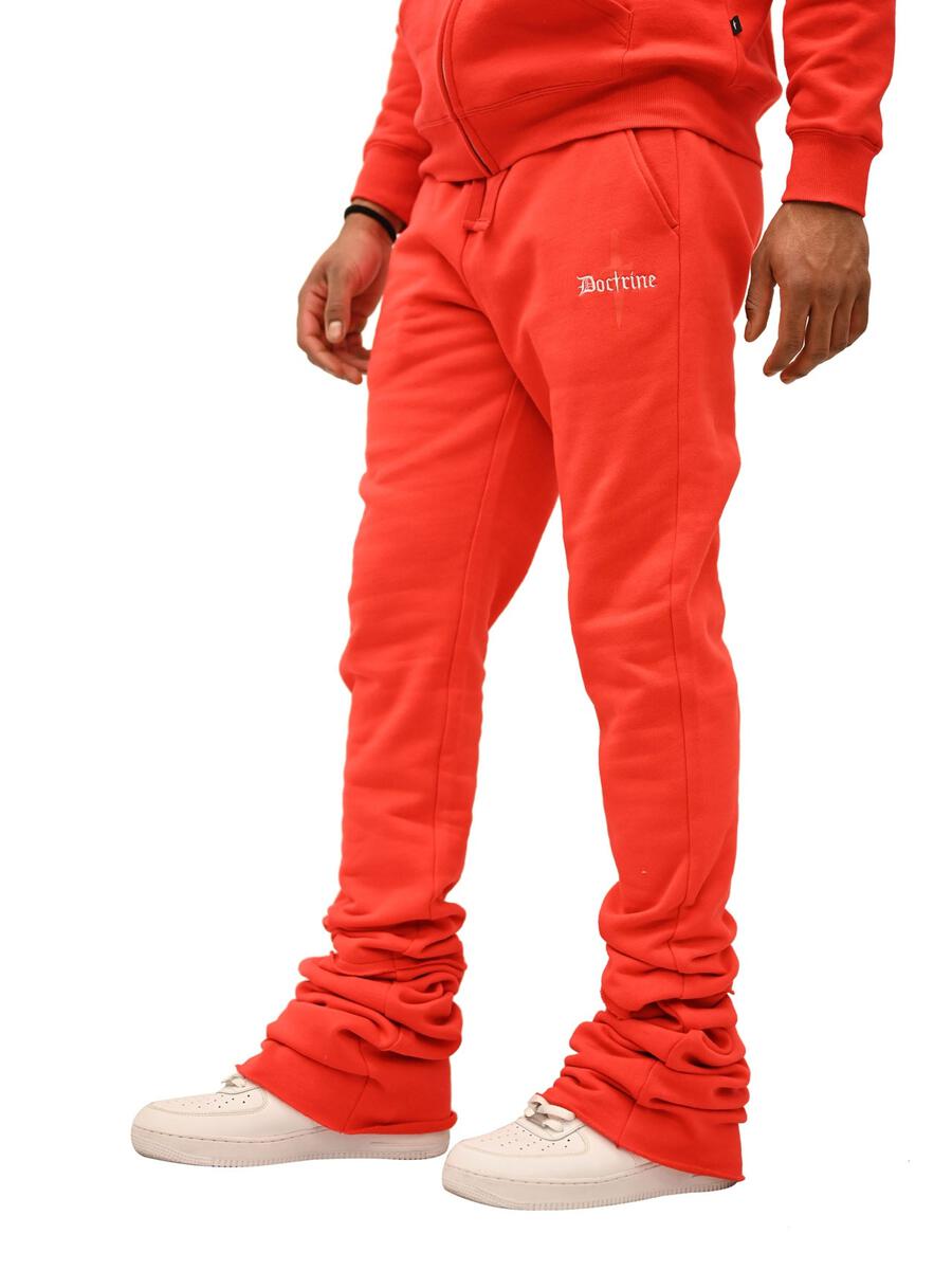 DOCTRINE STAKED DAGGER JOGGER (DB0024) RED