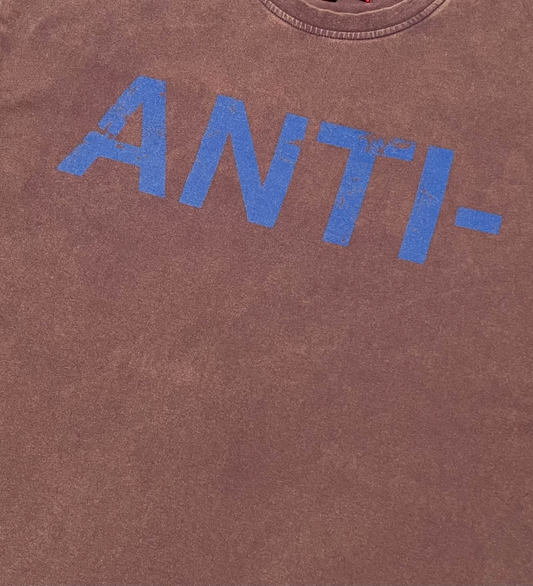 ANTI EVERYTHING TEE "VINTAGE BROWN"
