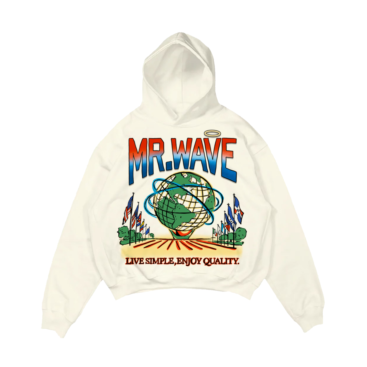 MR WAVE The MEADOWS HOODIE (OFF WHITE)