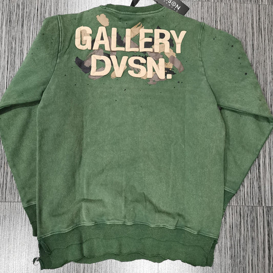 HUDSON GALLERY DVSN CREWNECK 385GSM (465) 'OLIVE ACID'