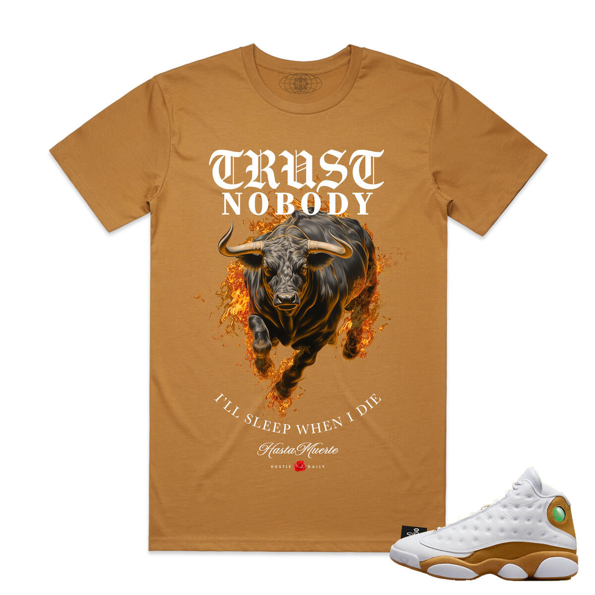 HASTA MUERTE 'Fire Bull' TEE CAMEL