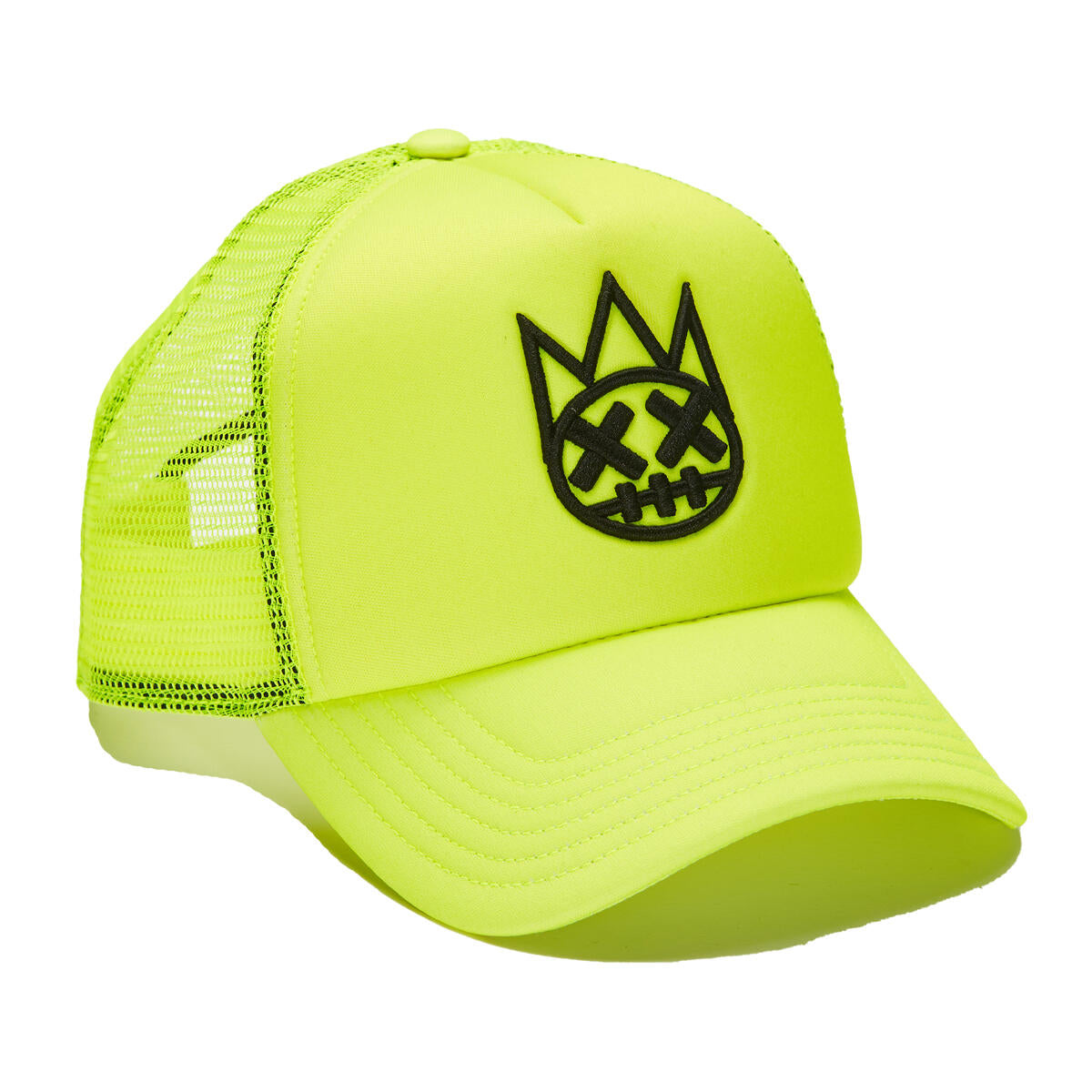 CULT CLEAN SHIMUCHAN LOGO MESH BACK TRUCKER HAT (624B9-CH48A)-NEON