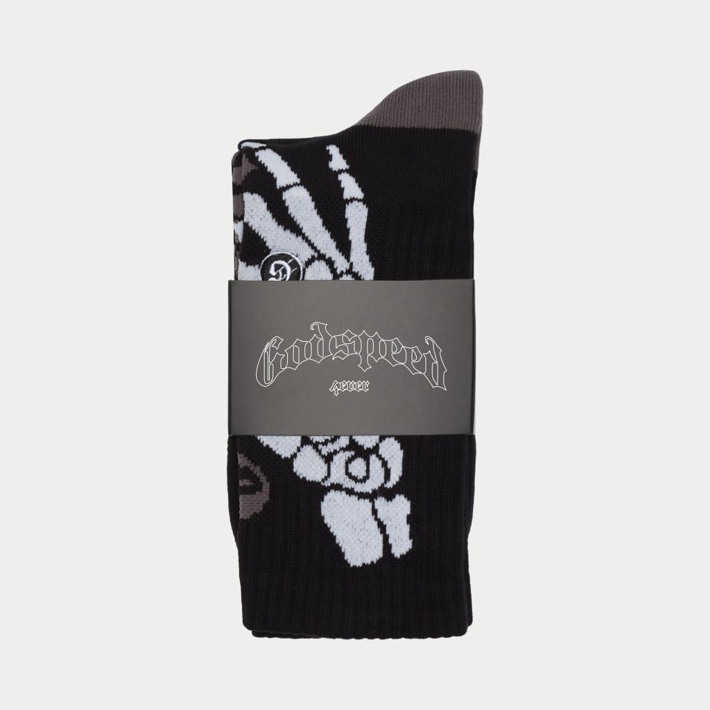 Godspeed Ten Toes Down Sock (BLK/GRY)