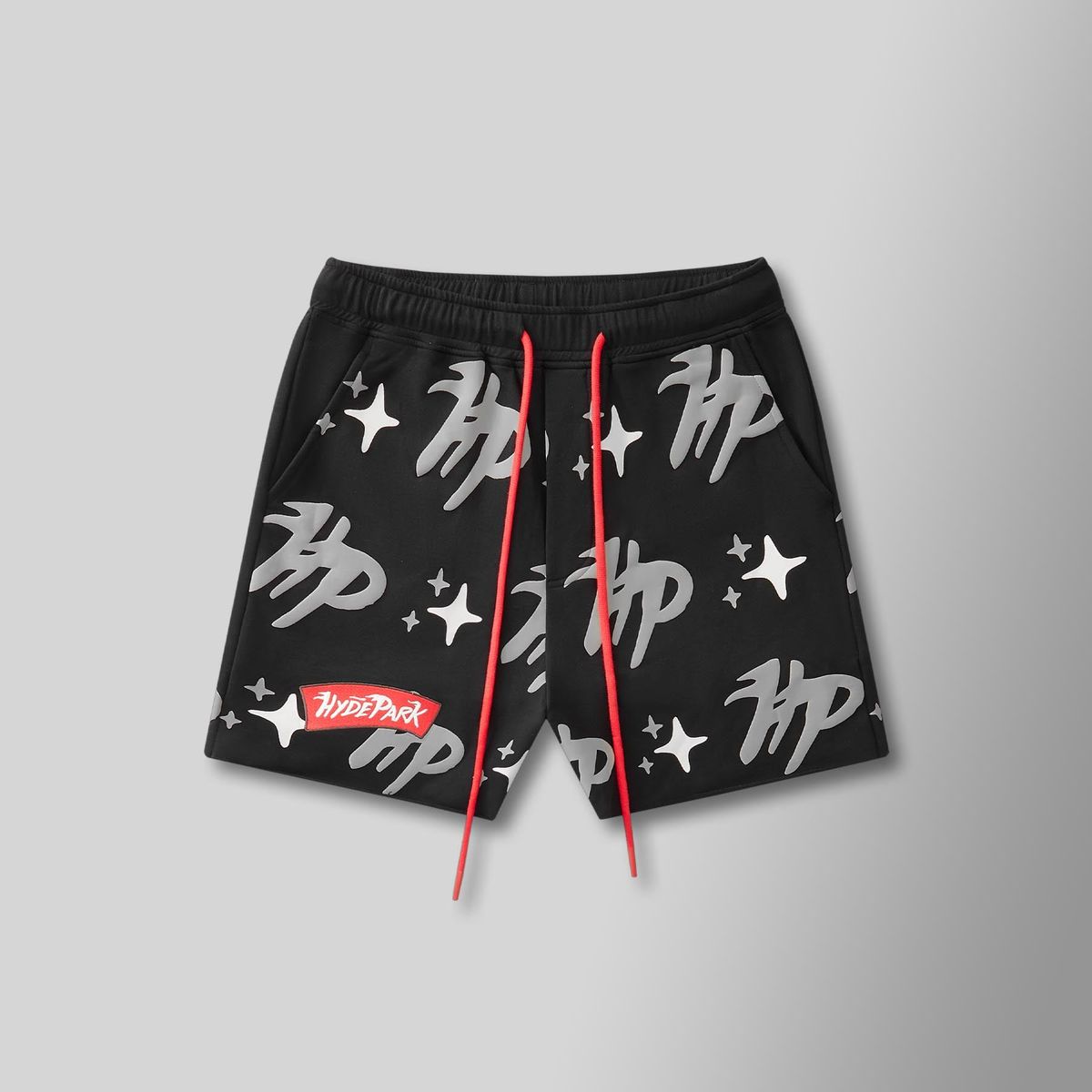 HYDE PARK PUFF THE MAGIC PATTERN SHORTS - BLACK