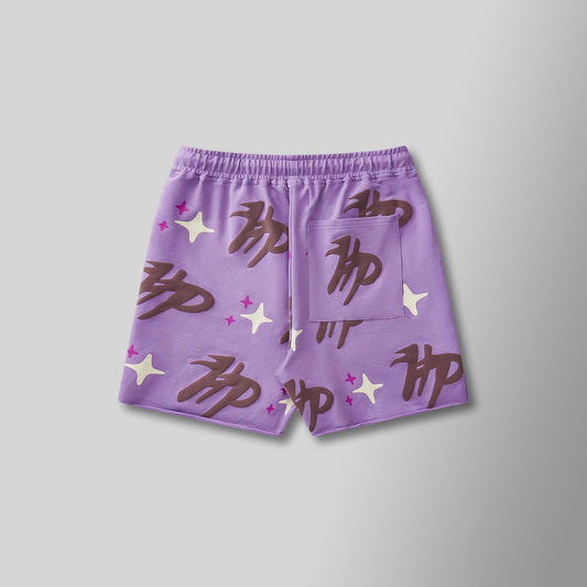 HYDE PARK PUFF THE MAGIC PATTERN SHORTS - PURPLE