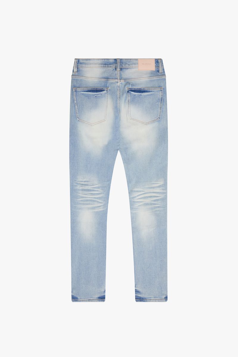 VALABASAS "MR. FLEX" 4 WAY STRETCH SKINNY JEAN (VLBS-VJ1-002) LIGHT WASH
