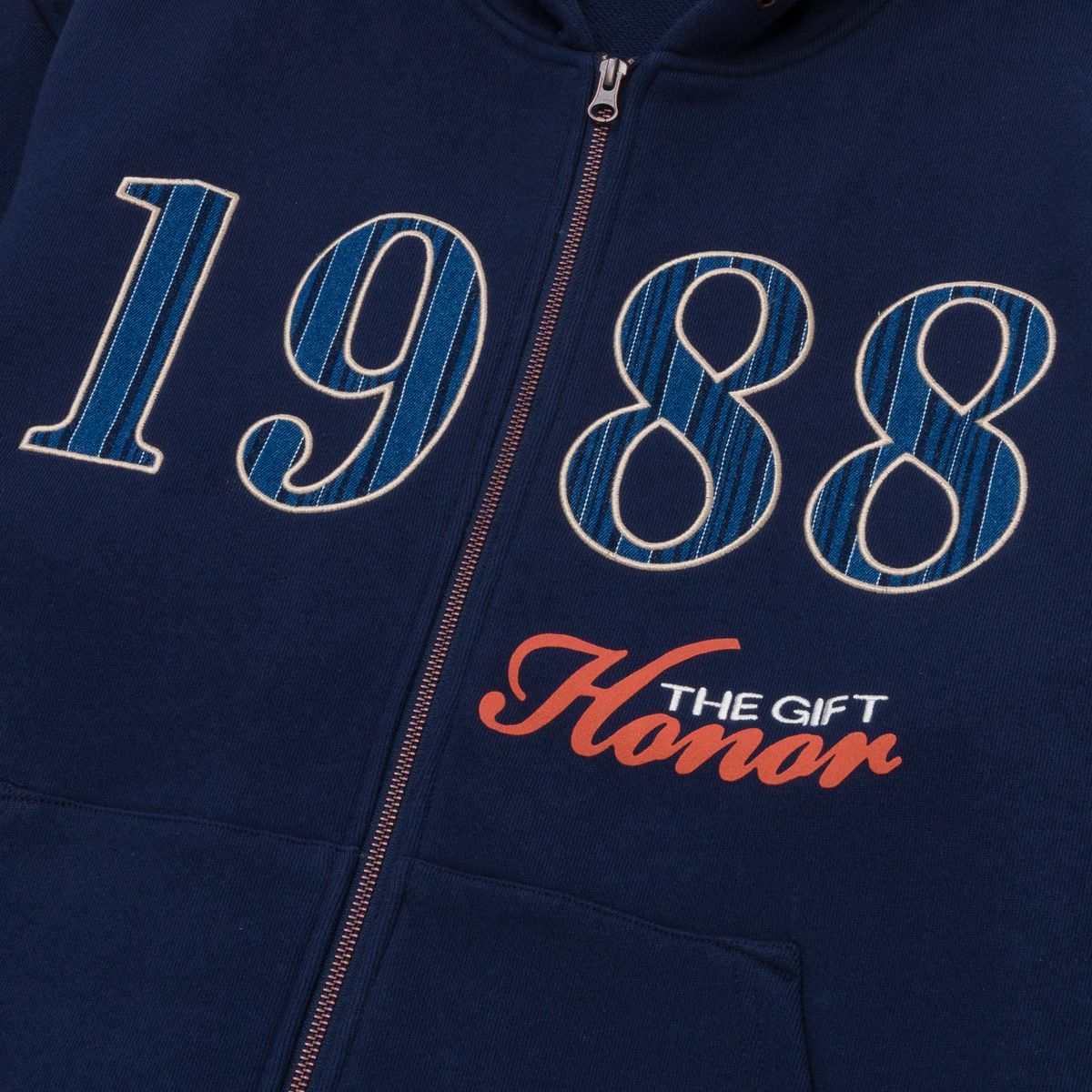 H.T.G 1988 FULL ZIP HOODIE (HTG250150) NAVY