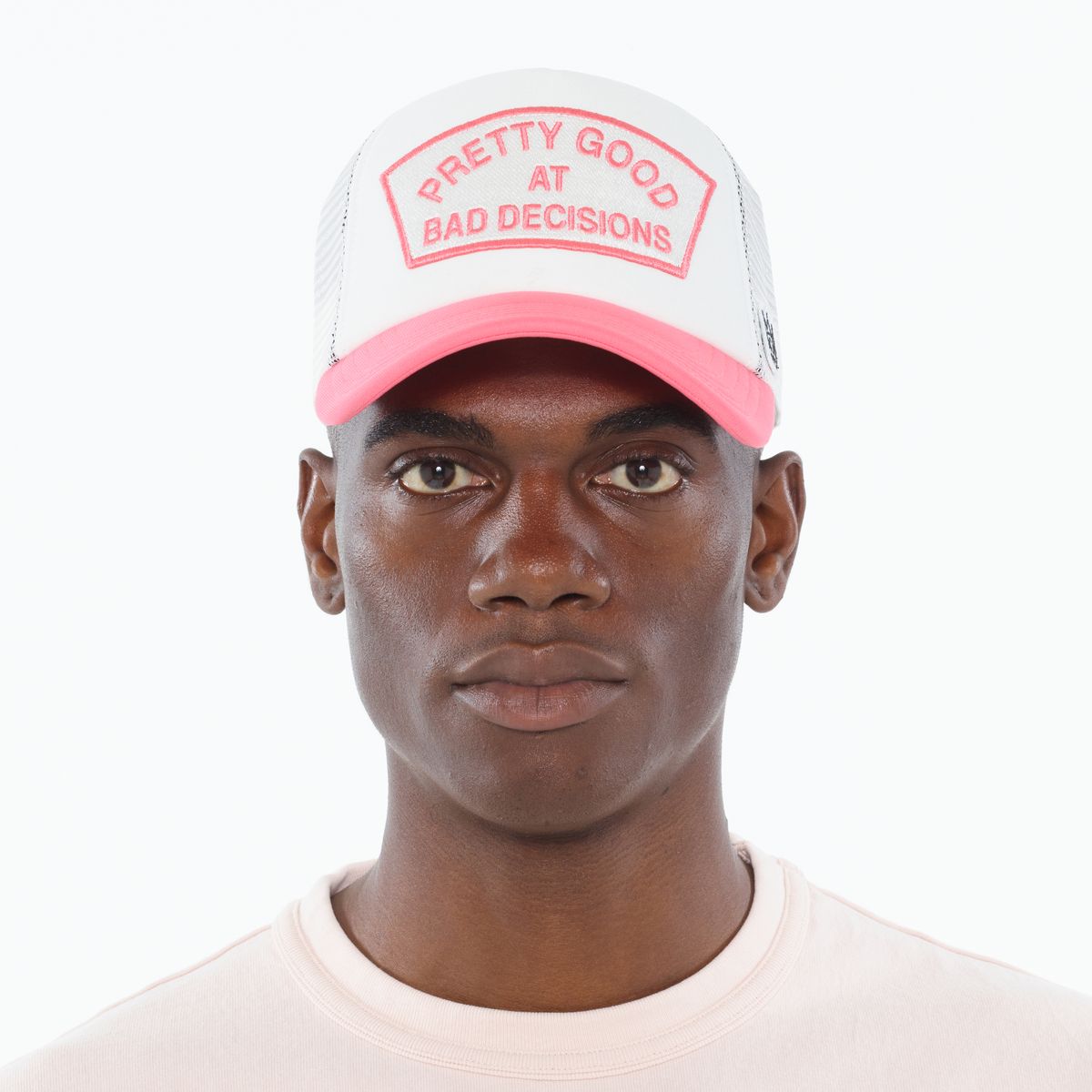 CULT "GOOD AT BAD DECISIONS" MESH BACK TRUCKER HAT (625AC-CH56B)