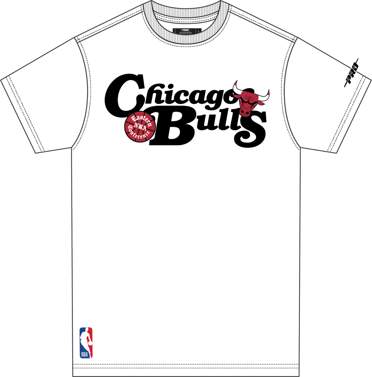 PRO STANDARD CHICAGO BULLS SOUVENIR M SJ TEE (BCB1516004) WHITE