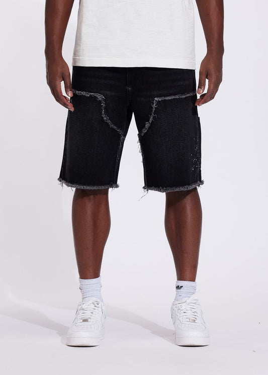 CRYSP DENIM SILAS SHORT-Washed Black (CRYSUM25-201)