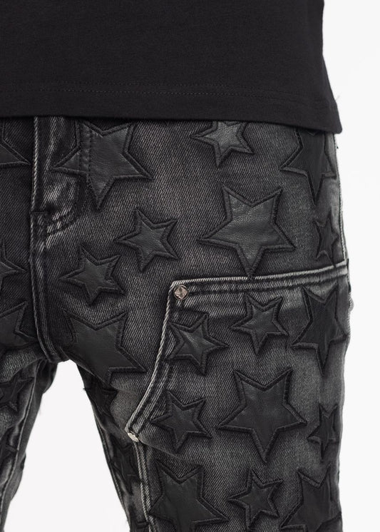GUAPI Obsidian Black Stars Denim