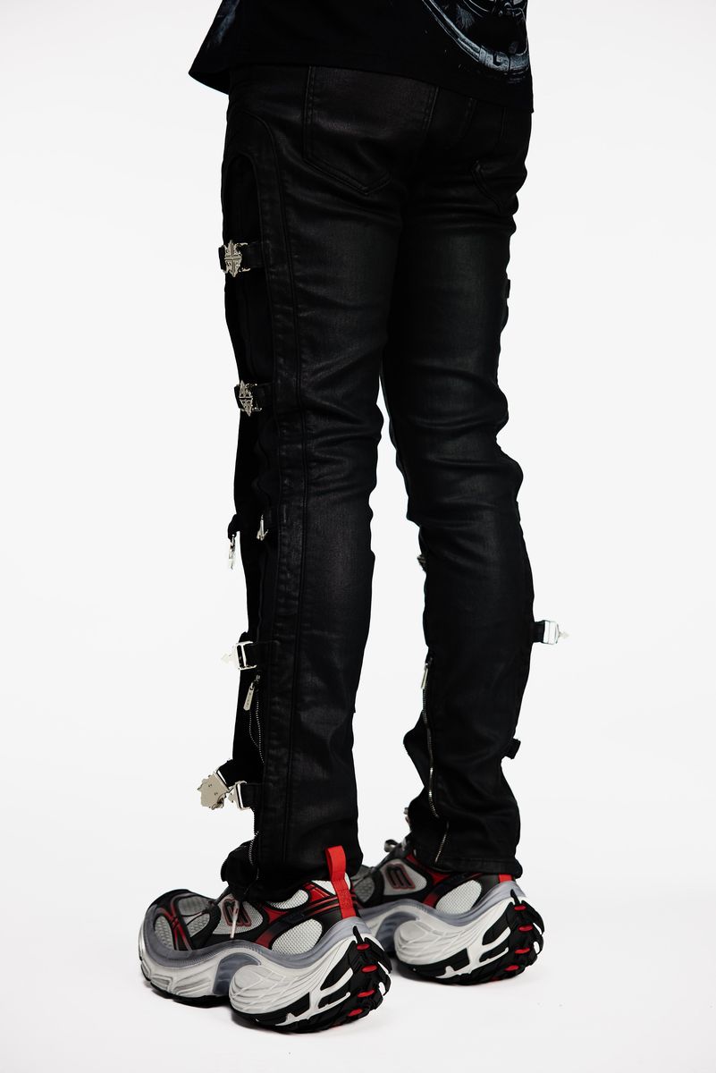 GUAPI Obsidian Black Buckle Denim
