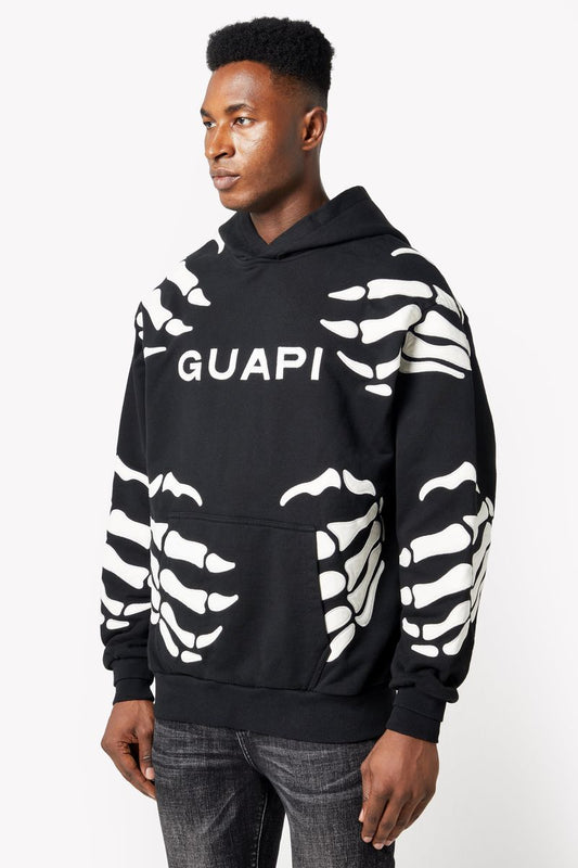 GUAPI Obsidian Black Hell Dragger Hoodie
