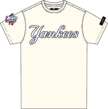 PRO STANDARD NEW YORK YANKEES TACKLE TWILL SJ TEE (LNY135741)-EGG