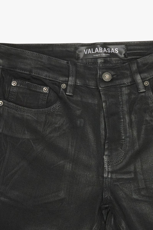 VALABASAS MR STACKED VLBS-VJ3-1005-BLACk WASH WAXED