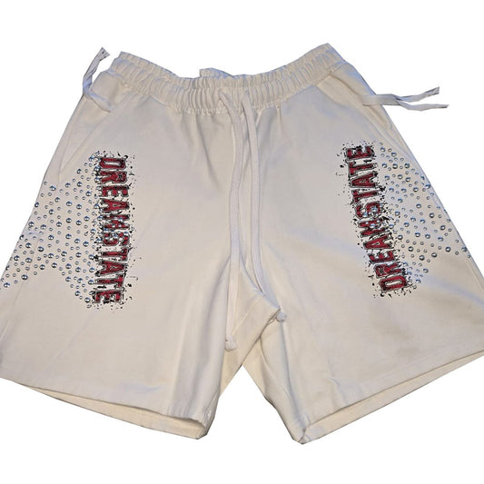 HUDSON DREAMSTATE FLEECE SHORT w/STUDS (580) WHITE