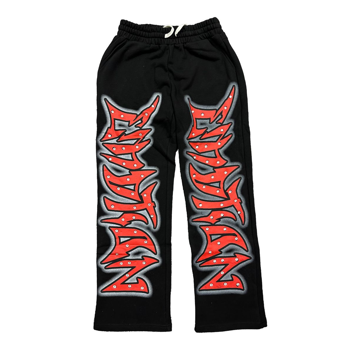 M.E. Black Graffiti Pants