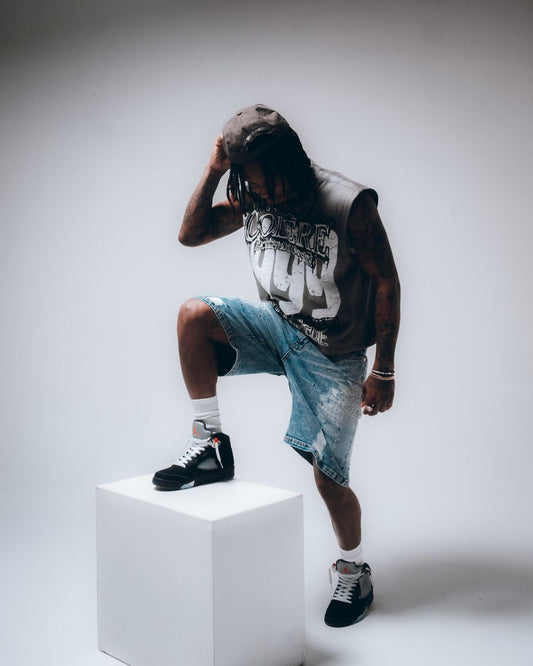 HUDSON COLERE SLEEVLESS TEE 320GSM (572) GREY