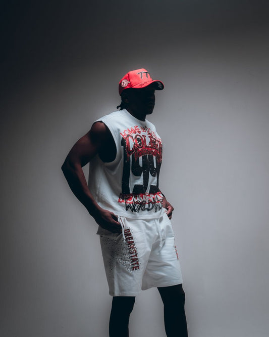 HUDSON COLERE SLEEVLESS TEE 320GSM (572) WHITE