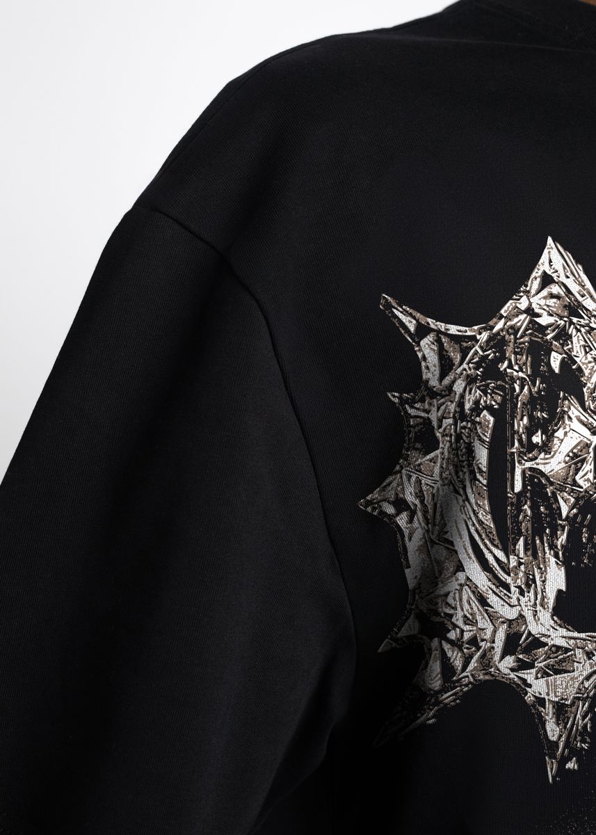 GUAPI CHAINED TEE BLACK/RED