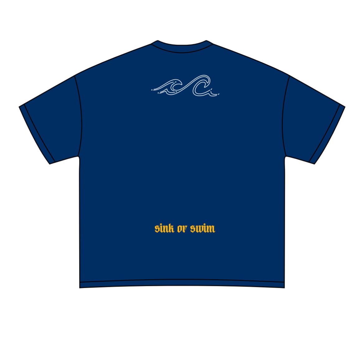 MR WAVE FATAL SEAS TEE MR-5005 (BLUE)
