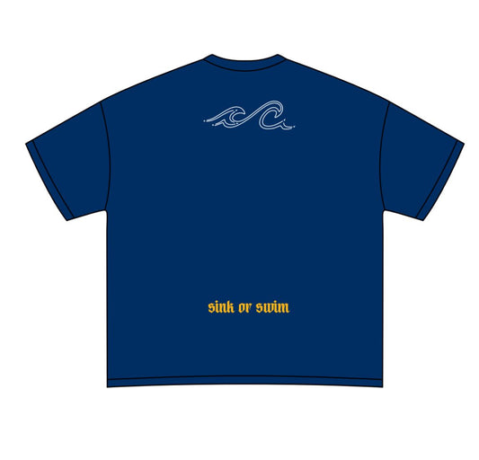 MR WAVE FATAL SEAS TEE MR-5005 (BLUE)