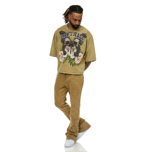 DOCTRINE SKULLED MOTH GARDEN TEE (DB0303)