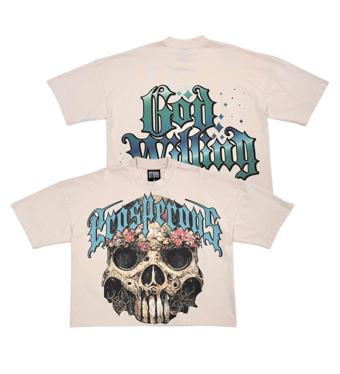 STRAY WIDE & CROP FIT T SHIRT ST1361-BON