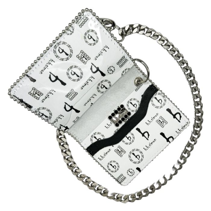 B.B SIMON WALLET/CHAIN WAL-R98-CLEAR-SF-CH3