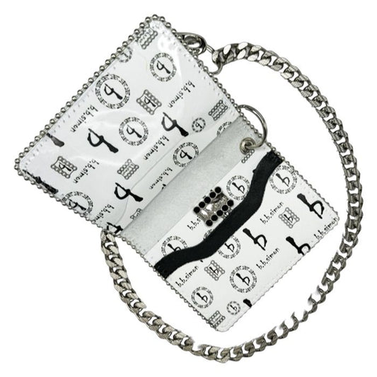 B.B SIMON WALLET/CHAIN WAL-R98-CLEAR-SF-CH3