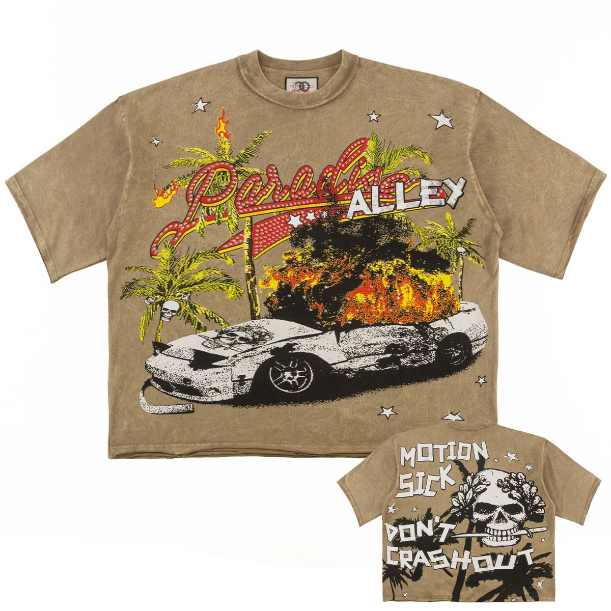 FROST MOTION SICK CROPPED TEE (F132)
