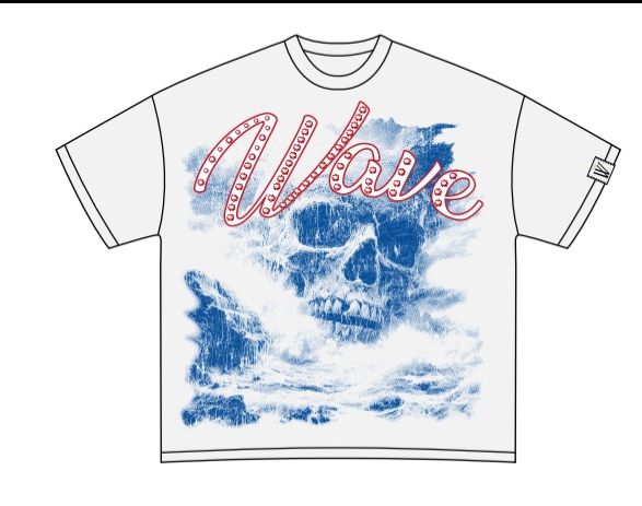 MR WAVE FATAL SEAS TEE MR-5005 (WHITE)
