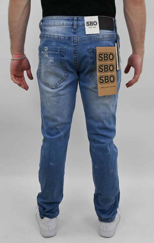 ARMOR LIGHT BLUE RIPPED SKINNY JEANS SBO_05002_SN