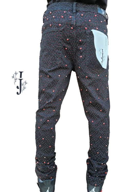 JJ PREMIUM Stacked Stone Denim (Red)