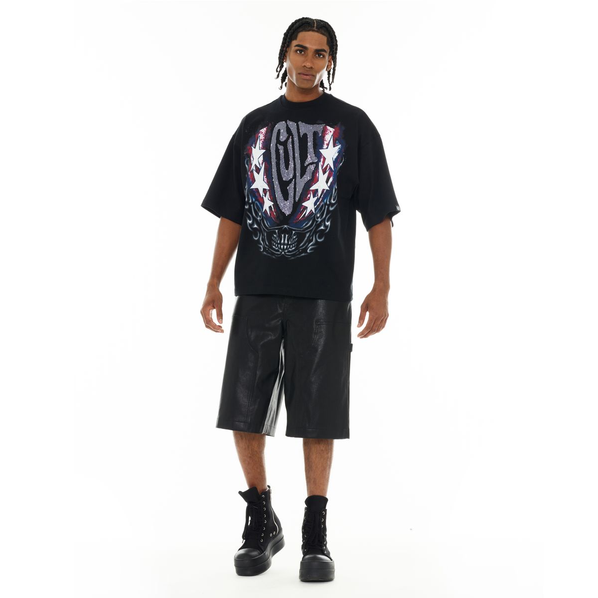 CULT OVERSIZED SS CREW NECK TEE "LIVING THE DREAM" (626A4-K37A)