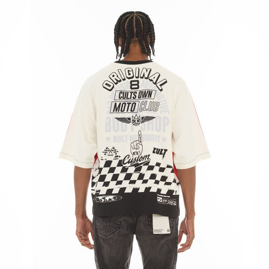 CULT OVERSIZED SS CREW NECK TEE "RACER" (626A4-K41A)