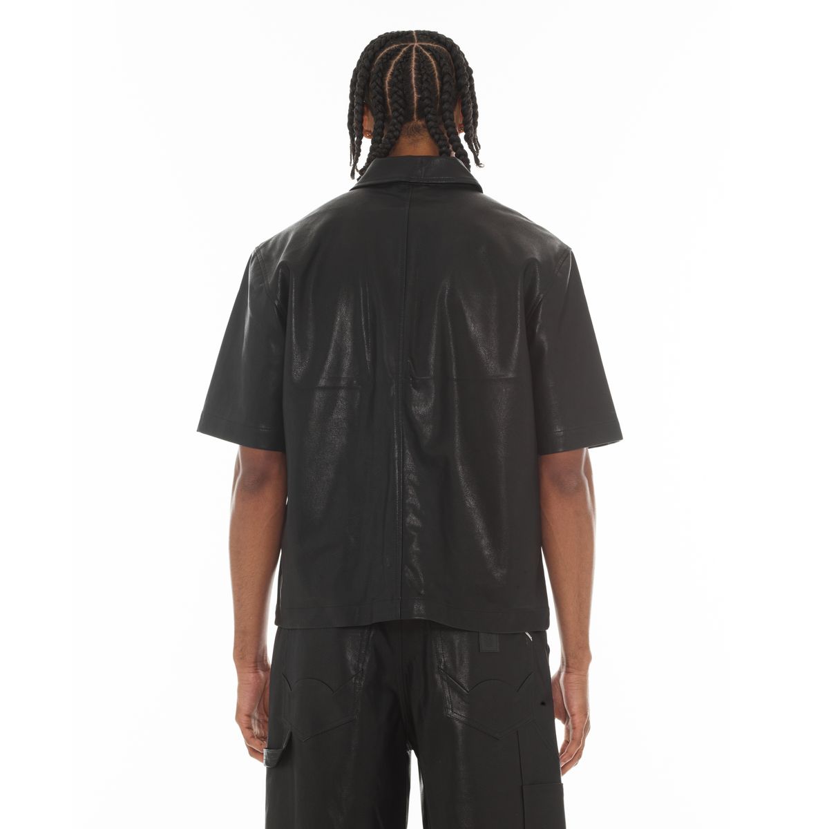 CULT OVERSIZED LEATHER SHIRT (626A4-LS91A)