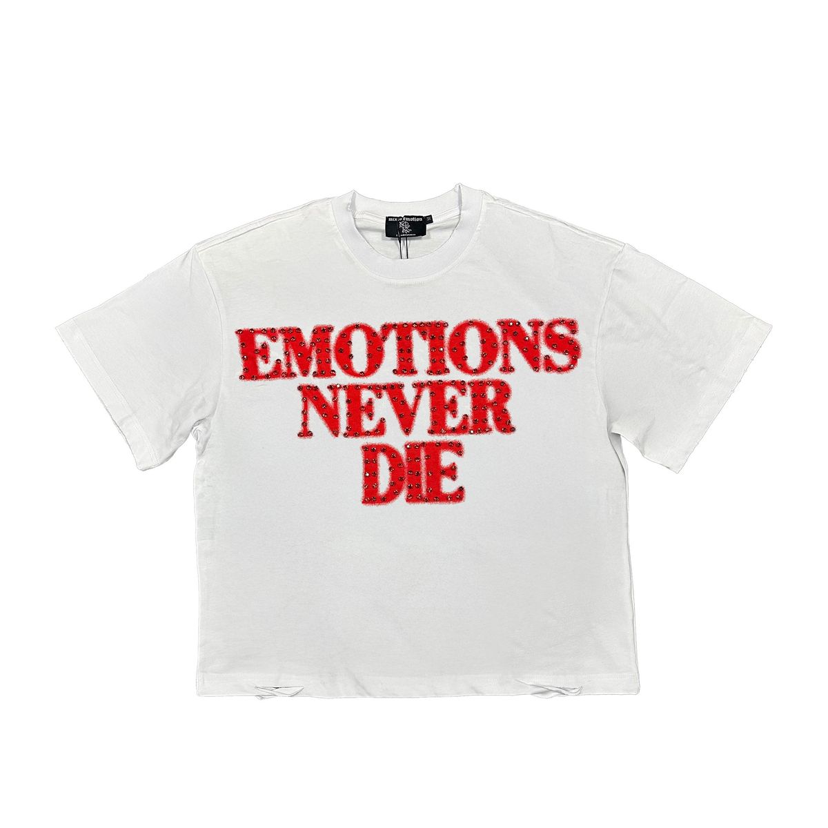 M.E. ‘End’ Rhinestone Tee - Red