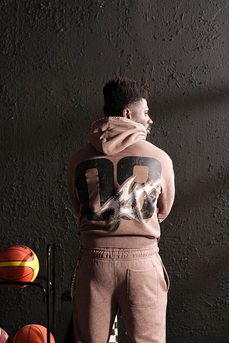 ELITE Vivid Premium Heavy GSM Men's Track Set/Brown 1065-BROWN