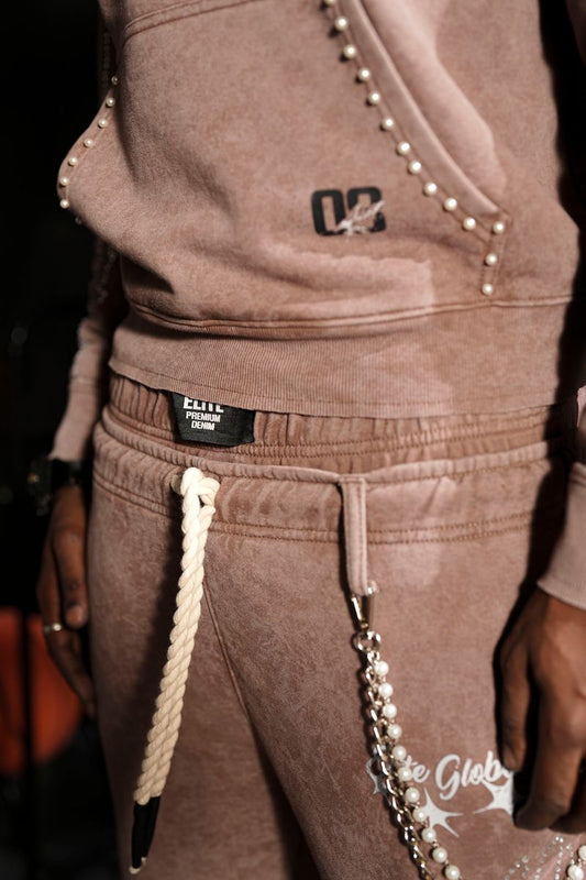 ELITE Vivid Premium Heavy GSM Men's Track Set/Brown 1065-BROWN