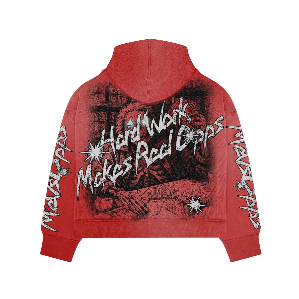 Designers Drip HARD WORK MAKES OPPS RED