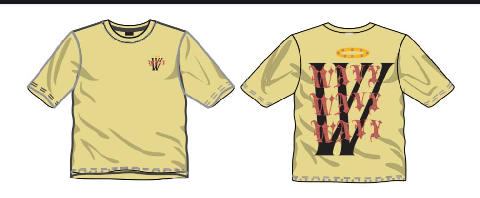 MR WAVY District "MUSTARD" Tee WDS-9T001A