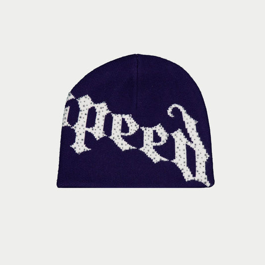 GODSPEED OG Logo Studded Beanie 'NAVY/WHITE'