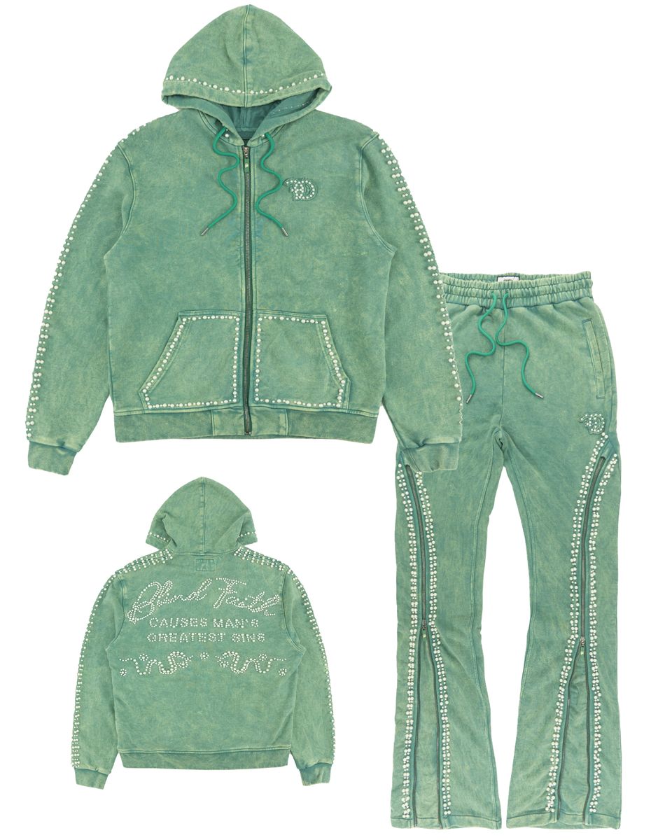 FROST BLIND FAITH HOODIE SET-GREEN