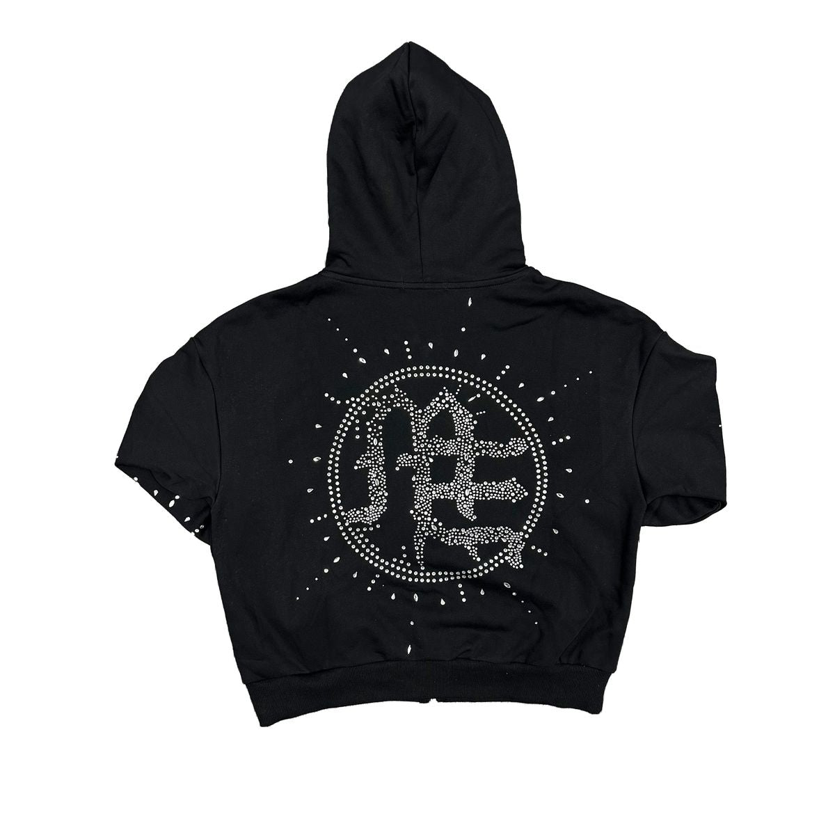 Mixed Emotion Eclipse Black Rhinestone Hoodie