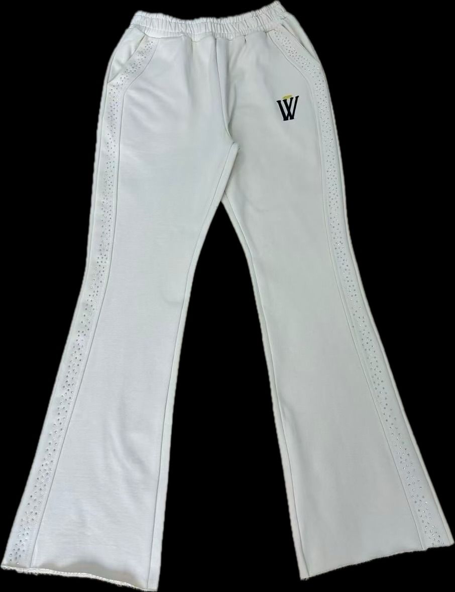 ME WAVE DISTRESSED (CREAM/BLACK) PANT WDS-9P0061B