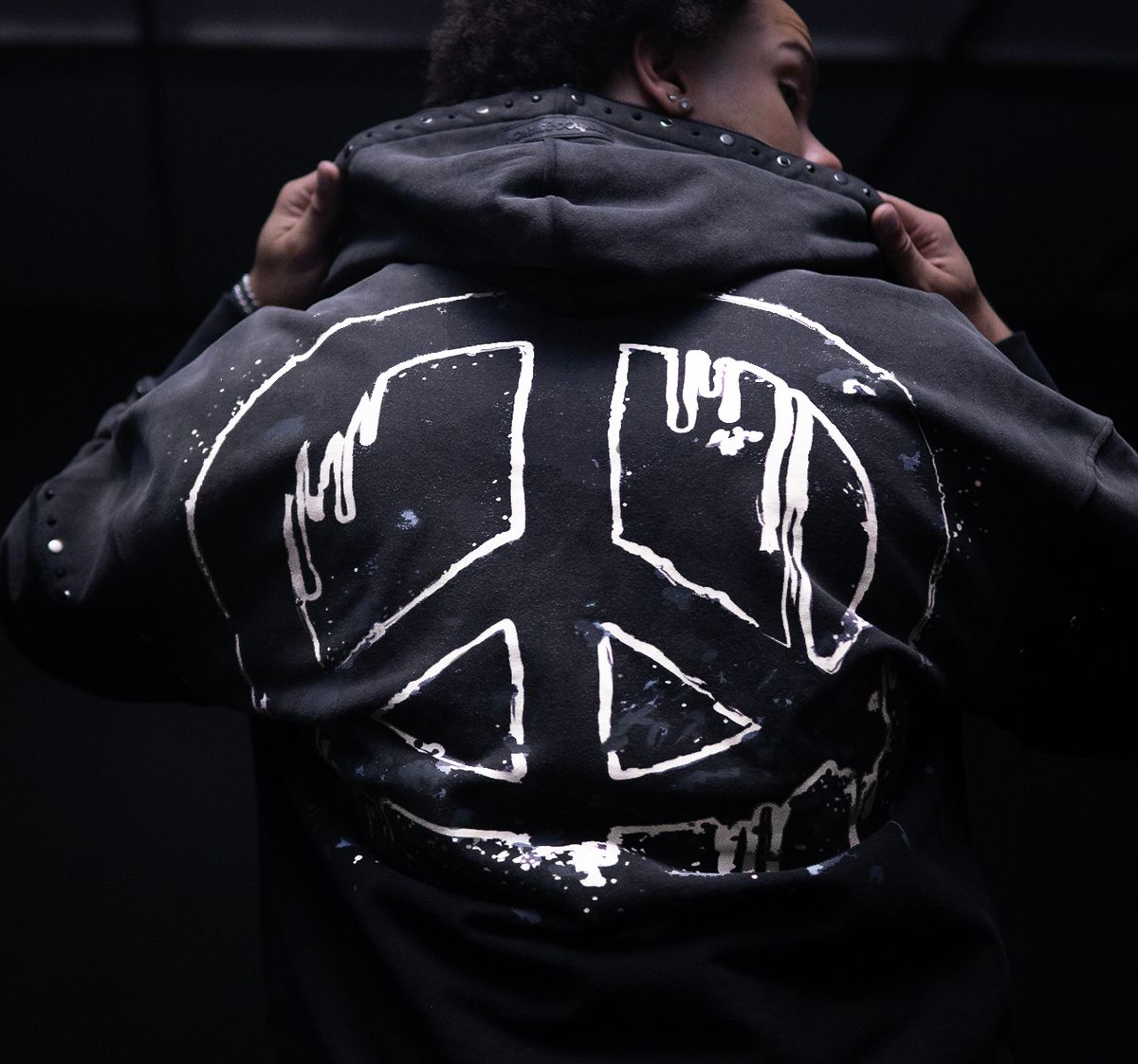 HUDSON PEACE ZIP UP HOODY (635)