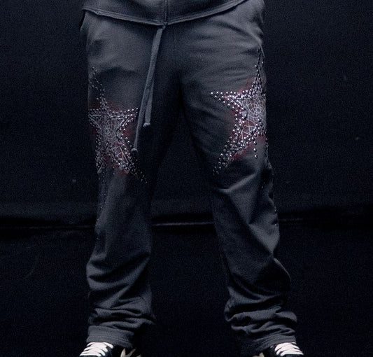 HUDSON DREAMSTATE STUD FLEECE FLARE JOGGER (609)