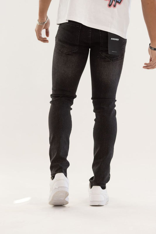 KD PREMIUM RHINESTONE SKINNY JEANS (KD2214A BLACK)