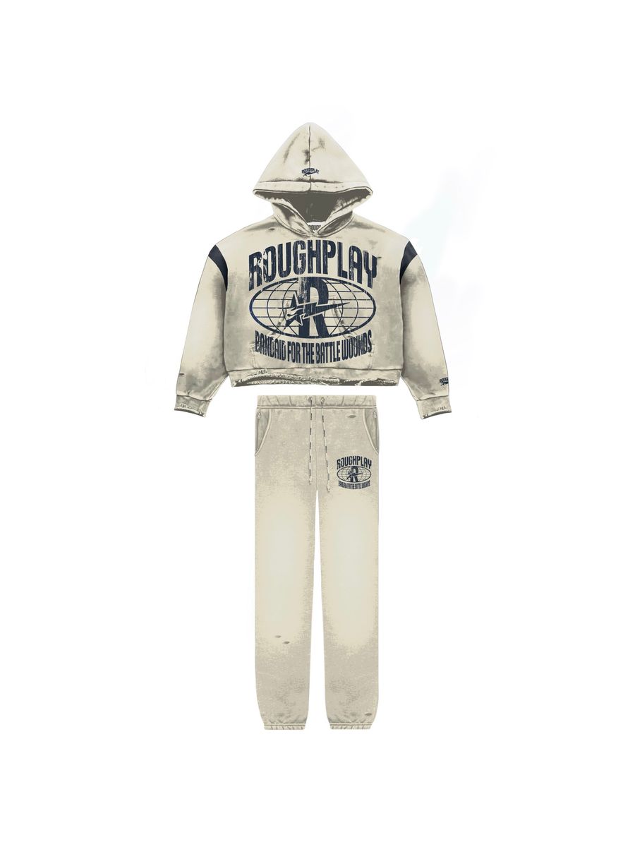 RoughPlay Sweatsuit (Tan*Navy)